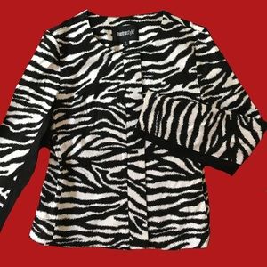 Zebra print jacket